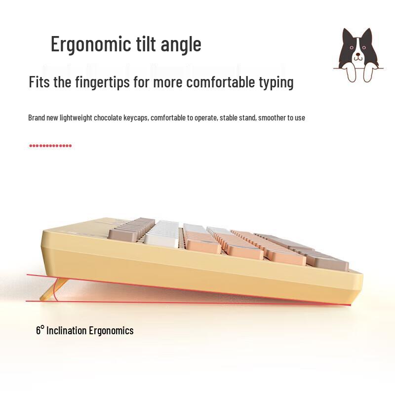 Fude Cute Pet Wireless Keyboard & Mouse Combo