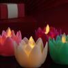 Creative LED Night Light Colorful Tea Lights Indoor Outdoor Lighting Lotus Lamp  Xmas Birthday