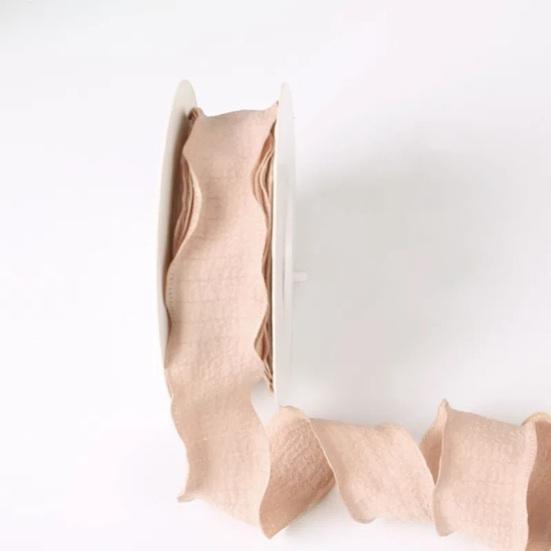 Yousheng 1 рулон 900x2,5 см Лента с оборками DIY Шитье Цветок Свадебные букеты Рождественская подарочная коробка Упаковочная декоративная лента Однотонная полиэстеровая плиссированная