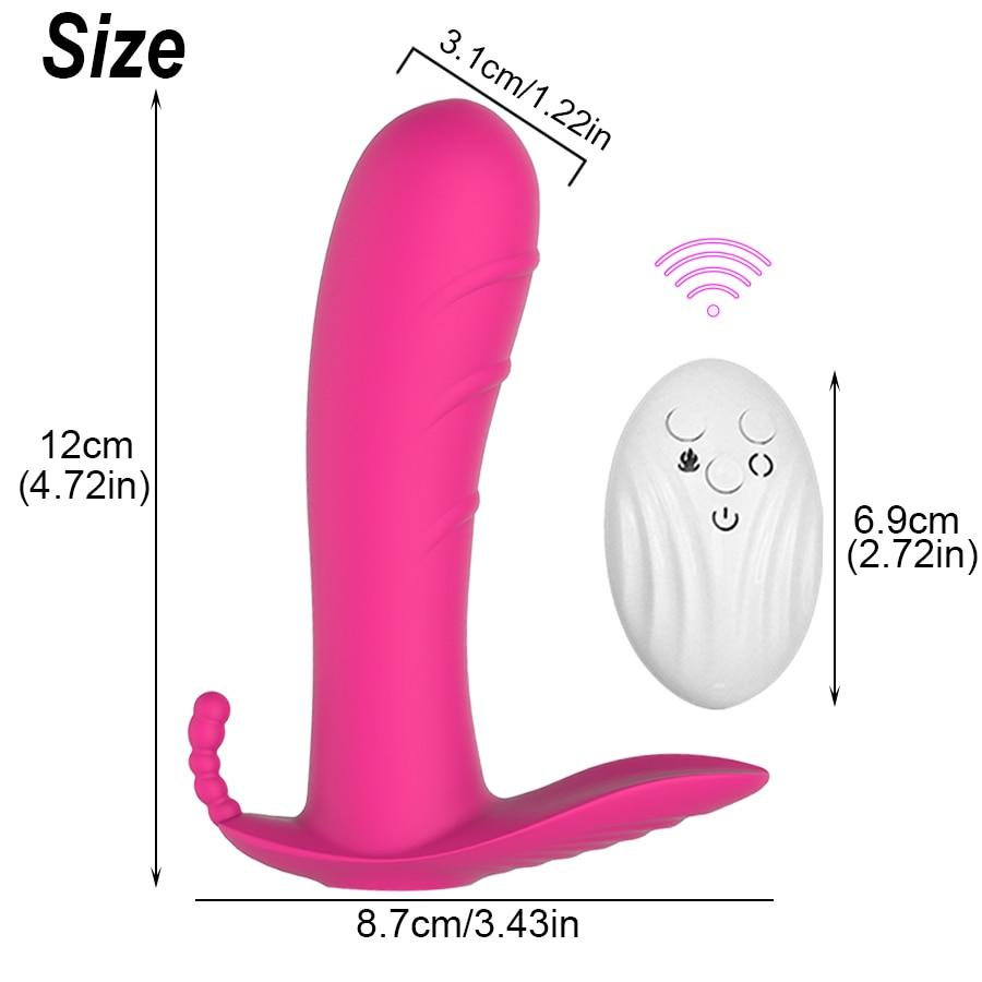 Сексуальная игрушка-вибратор для женщин на беспроводном пульте упражнения