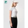 Fila Женский вязаный топ для гольфа с коротким рукавом и молнией на половину