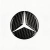 LXT3   Carbon Fiber Steering Wheel Center Logo Decor Sticker Accessories For Mercedes-Benz GLC X253 X254 C-Class W205 W206 A-Class W177