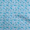 Cotton Flex Light Blue Fabric Kawai Sewing Fabric by The Yard Printed DIY Clothing Sewing Supplies 40 Inch