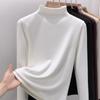 Semi-turtleneck German Velvet Bottoming Shirt with Women's Autumn and Winter Velvet Thickened New Abraded Slim-fit Top