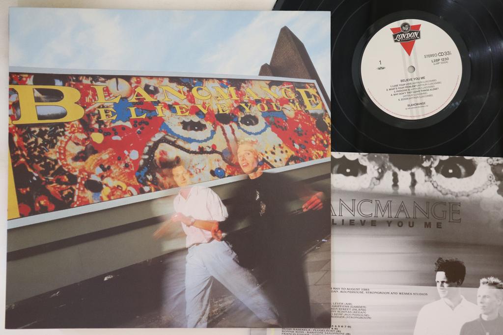 Виниловая пластинка BLANCMANGE - Believe You Me L28P1230 LONDON 1985 Япония Поп Б/у