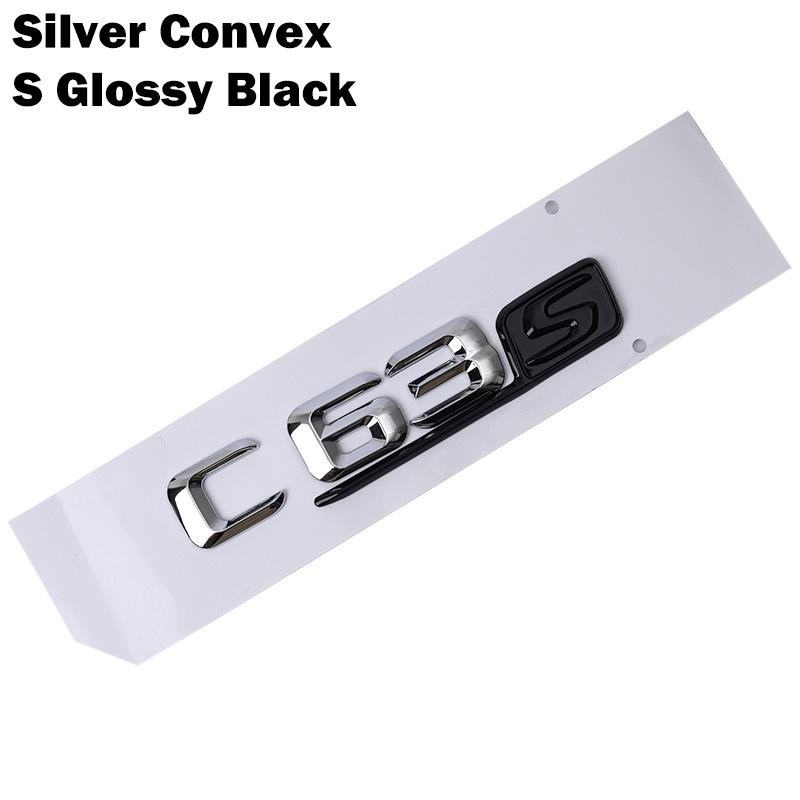 Car Tuning For Mercedes Benz AMG C Class W204 W205 C63 C63S Letter Logo 3D ABS Sticker Car Rear Trunk Emblem Nameplate Decals BC2