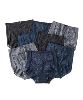 Комплект LL Шорты с глубоким вырезом и высокой талией, 100% хлопок, кружево, фрезеровка, 8, женские, однотонные,