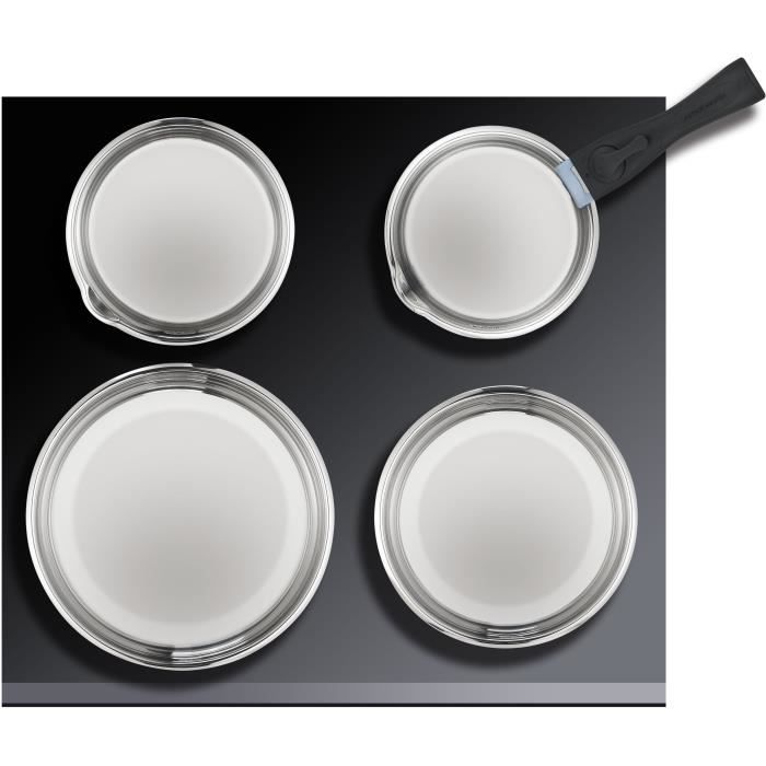 Induction Cookware Set - Arthur Martin - AM5538 - Stainless Steel - 8 Pieces - Removable Handle - All Heat Sources Including Induction