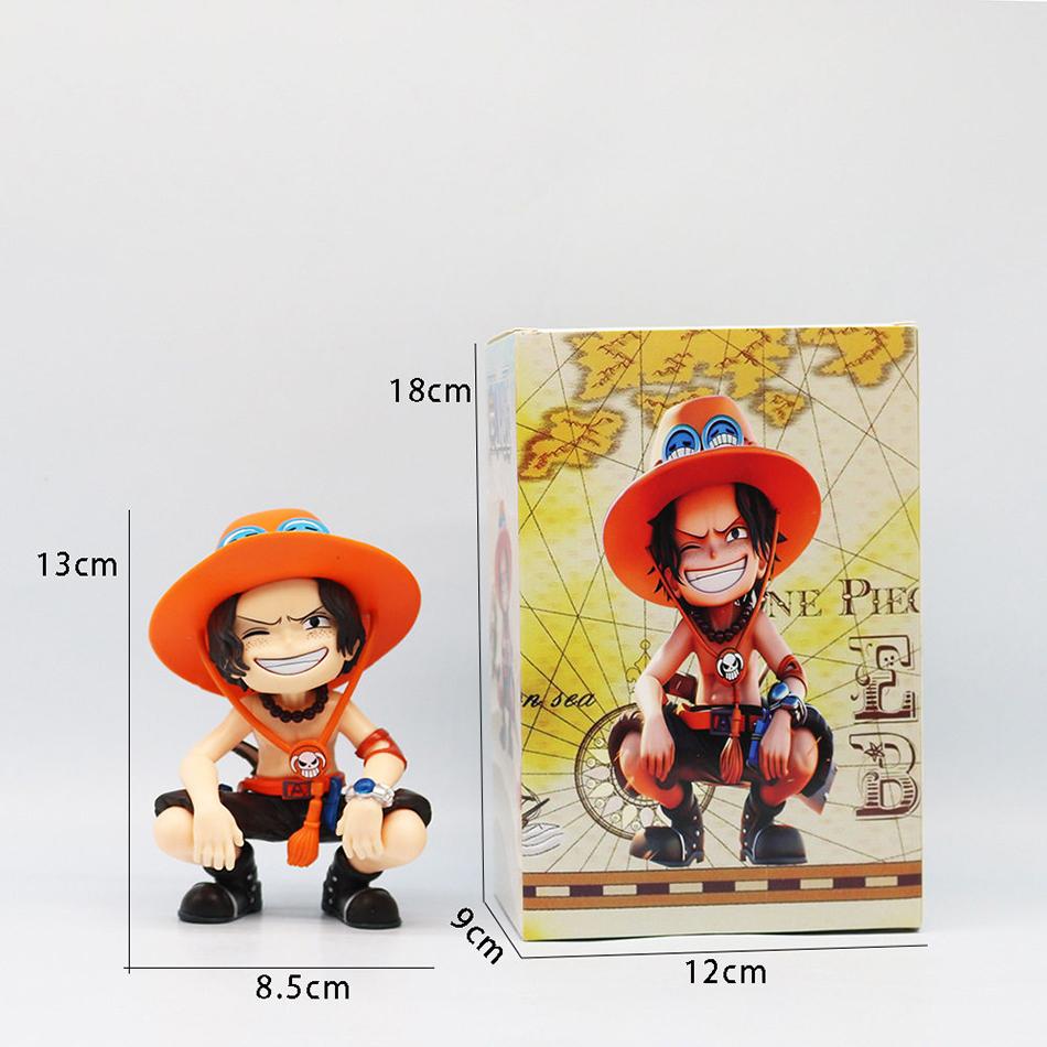 Серия Аниме-Мерчандайза One Piece Луффи Зоро Санджи Q-Версия Сидячая Поза Детская Модель Фигурка Игрушка Подарок Коллекционные Предметы