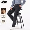 JOW Мужские брюки из смесовой шерсти, плотные, прямого кроя, в стиле business casual