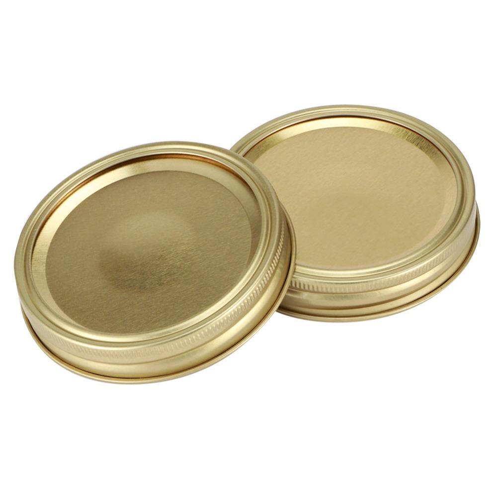 10Pcs Stainless Steel Material Canning Jar Covers Food Container Sealing Covers  Home Canning