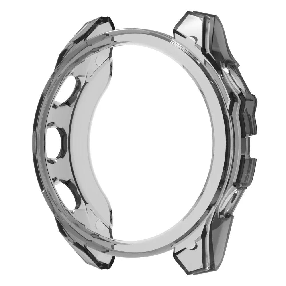 Мягкий прозрачный силиконовый защитный чехол для Garmin Fenix 8 47 мм 51 мм Прозрачная ТПУ крышка для корпуса часов Fenix8 Аксессуары