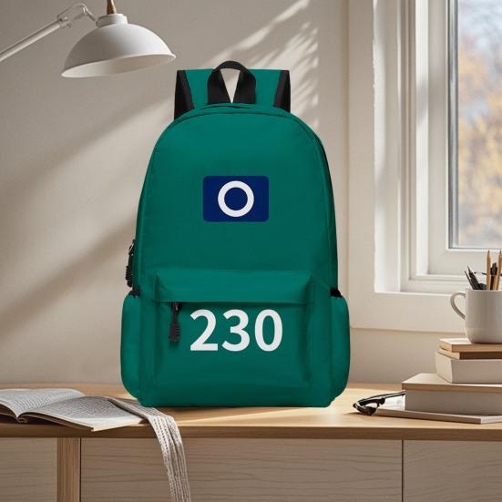 Рюкзак для косплея с персонажами из сериала, школьный рюкзак с большой основной сумкой и внутренним разделом, непромокаемый рюкзак с принтом номера для городских поездок