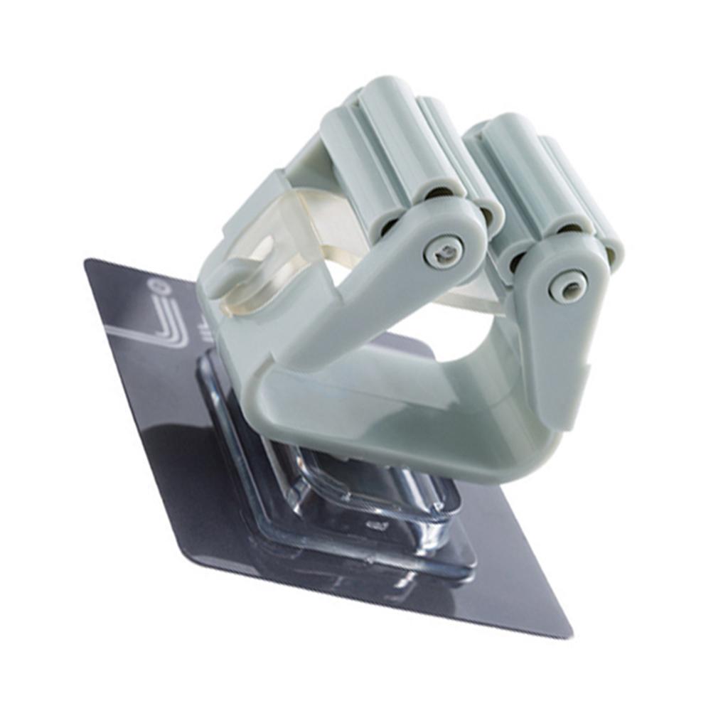 Держатель для швабры и метлы настенный ABS-пластиковый органайзер для швабры и метлы без сверления с присоской для