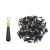 50pcs Fishing Gear Block Rotation Drift Fishing Floats Accessory Bobber Copper Rubber Tools Fish Float Fishing Float Base