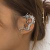 Gothic Dragon Ear Clips Earring For Women Men Clip On Earrings Vintage Punk Personality Elf Ear Cuffs Trend Fashion Jewelry