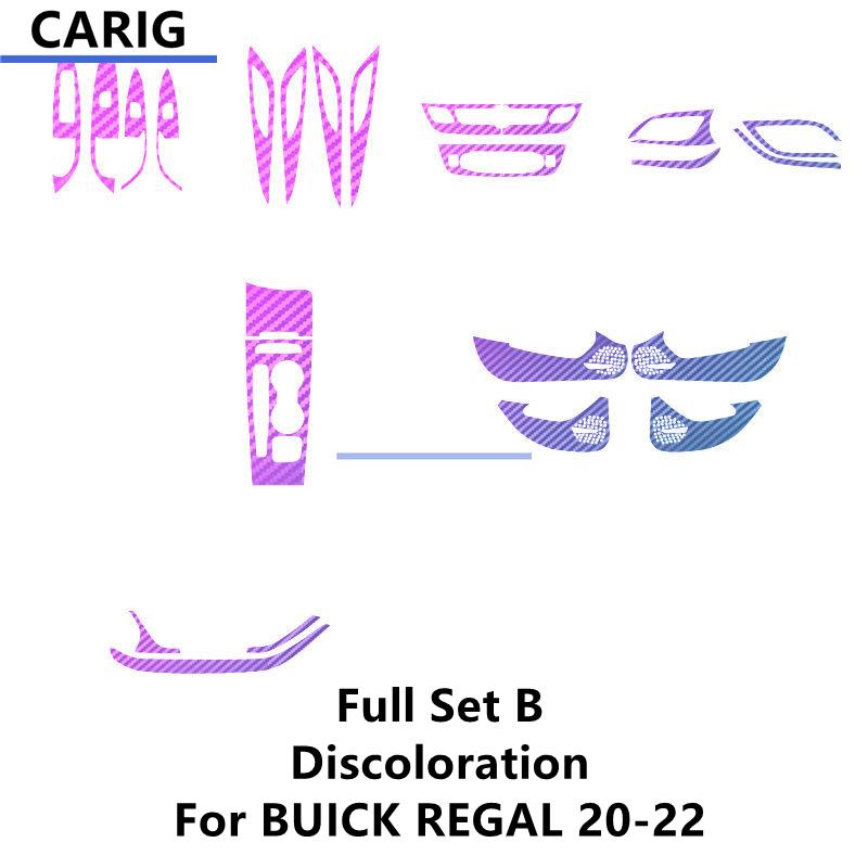 For BUICK REGAL 17-22 Interior Carbon Fiber Pattern Sticker Protective Film Modification Accessories