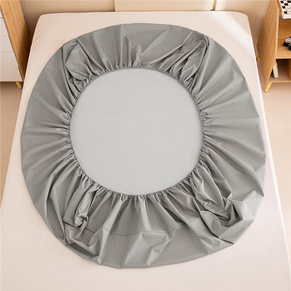 Waterproof Fitted Sheet Breathable Anti-Bacteria Solid Color Modern Mattress Cover Urine Double Bedspread Sheets Bed Set
