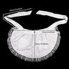 Lace/Ruffled Decor Woman Apron Half Waist Short Cosplay Maid Lolita Pinafore Baking Kitchen Cleaning Bib with Pocket