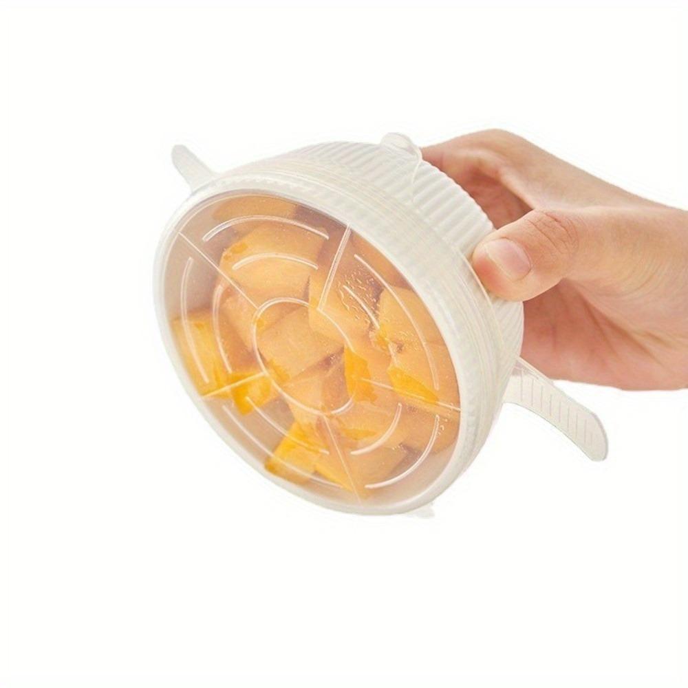 1pc Transparent Silicone Kitchen Utensils Fresh-keeping Stretch Universal Bowl Cover Refrigerator Microwave Oven Sealed
