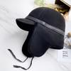New High Quality Winter Leather Hat Lady Fur Lambswool Warm Thick Ear Flaps Bomber Hats Women's Baseball Cap Russian Caps