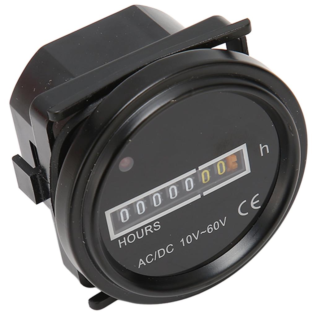 Счетчик моточасов для лодки диаметром 2,4 дюйма, максимальный показатель 99999,99 ч. Высокоточный механический счетчик моточасов для лодок и транспортных средств