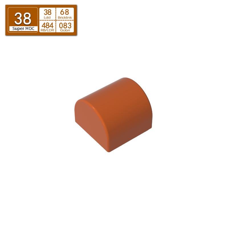 10 шт. Аксессуары для MOC Изогнутый 1x1x2/3 Гладкий скат Игрушка Для Технических Строительных Блоков Подарок Совместимый 49307 Сборка DIY MOC