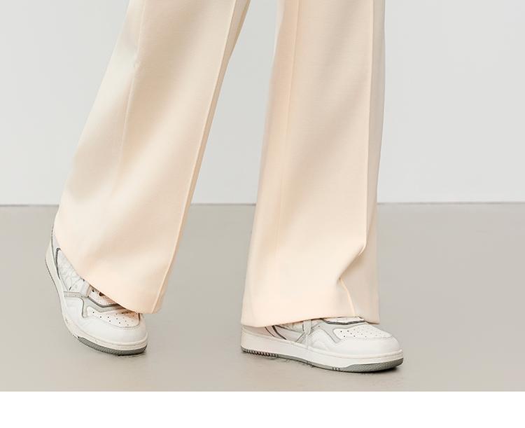 Same high waist slimming narrow version straight leg casual pants for women in the shopping mall, 2026 spring loose casual versatile pants