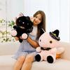Новая кукла-кошка Мисс Мяу, плюшевая игрушка, когтеточка, черно-белая кошка КТ, подарок на день рождения, тряпичная кукла