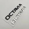 3D Хромированный ABS Логотип OCTAVIA Буквы Значок на Багажник Автомобиля Для Skoda VRS RS Octavia 1 2 3 4 MK2 MK3 MK4 A5 A7 Наклейка Аксессуары