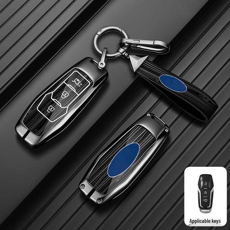 Совместимый чехол для ключей для Ford Focus 17/18, Kuga и Tourneo Connect - Унисекс, складной дизайн