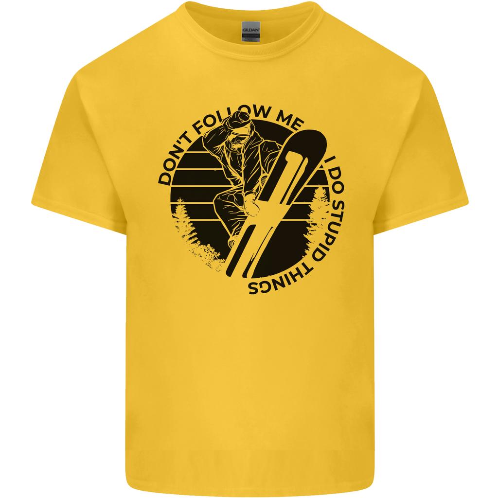 Funny Snowboarder Dont Follow Me Unisexs Light Cotton TShirt