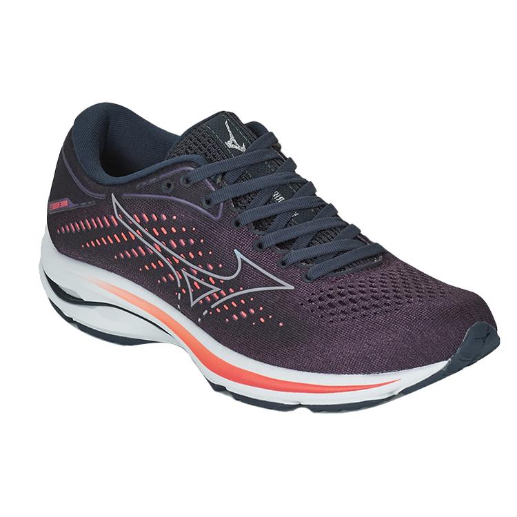 Mizuno Wave Rider 25 Удобная амортизация Нескользящая поддержка Низкие Беговые кроссовки Женские J1GD210358
