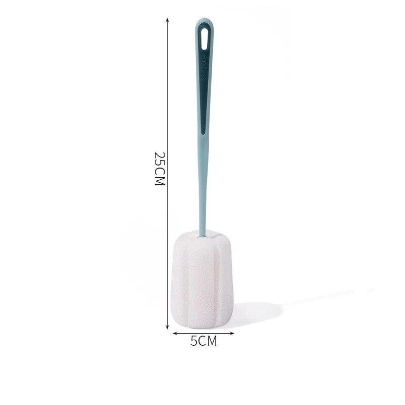 Щетка для чашки Чистка чашки с длинной ручкой Щетка для бутылки с молоком Без мертвого угла Удаление пятен от чая Губка Маленькая щетка