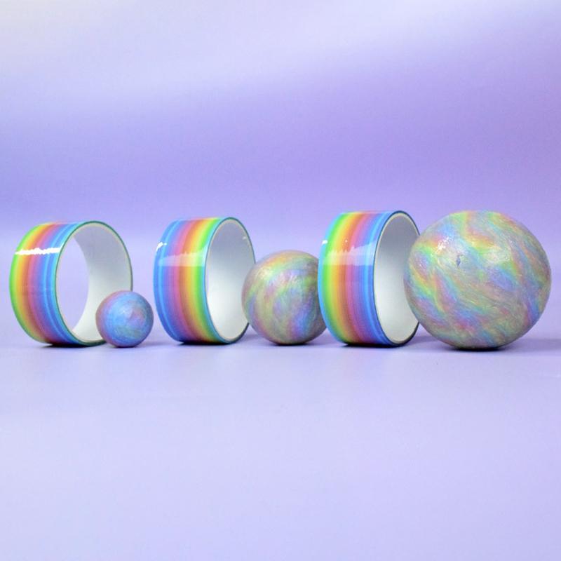 Шариковая лента Липкие ленты Цветной декомпрессионный клей Катающиеся самодельные забавные игрушки Цветные шарики Изготовление красочных маскирующих игрушек Клей