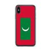 Coque iPhone - Drapeau Des Maldives - iPhone XS - Silicone Souple - Design Fin Et Léger - Protection Maximale