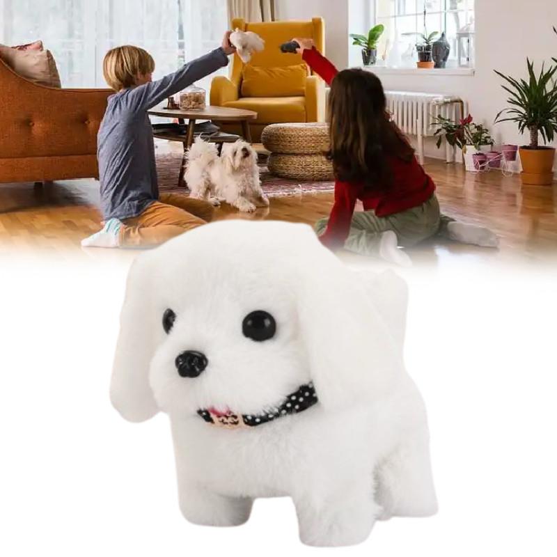Realistic My Robot Puppy Plush Toy With Sound For Kids Gift Cute Stuffed Doll