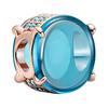 Шарм с голубым овальным камнем Rose Gold для женщин Шарм 789309C01