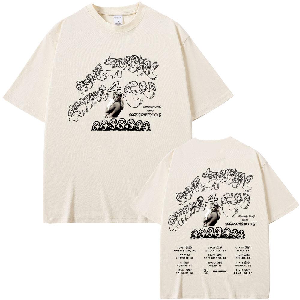 Rapper Drake Europe Tour with Partynextdoor Tshirt Some Sexy Songs 4 U Tshirt Unisex Hip Hop Pop Music T Shirt