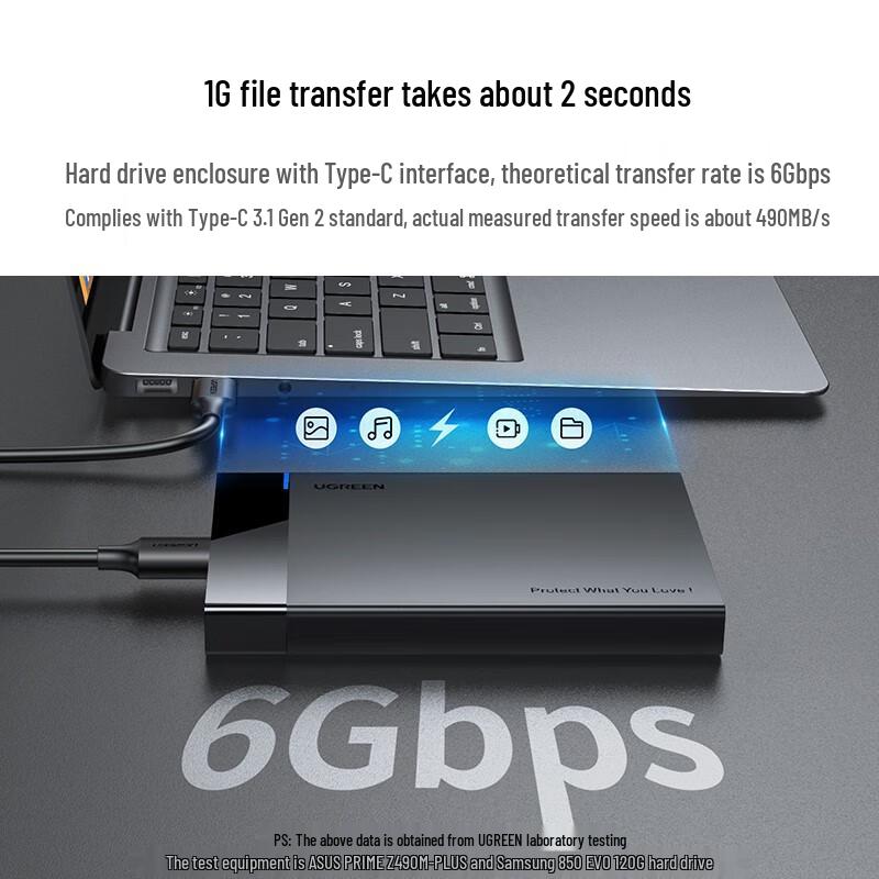 Ugreen Корпус для 2,5-дюймового HDD/SSD USB 3.1