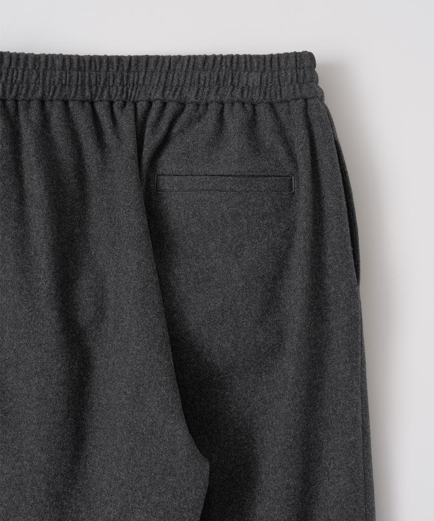 ANOTHER OFFICE Cashmere Banding Easy Pants (Heather Charcoal)