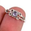 Натуральный танзанит драгоценный камень 925 пробы серебро ювелирное кольцо размер 5.5 G7a94