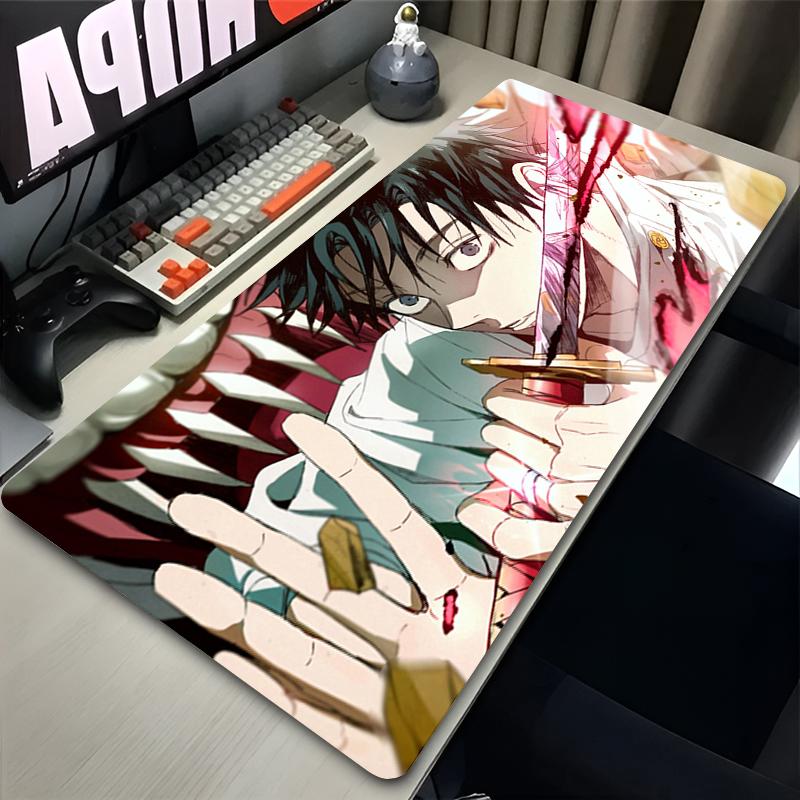 HD Anime Purple Mouse Pads Yuta Okkotsu Gaming Keyboard Rug Laptop Mousepad PC J-Jujutsu Kaisen Gamer Cabinet Extended Desk Mat