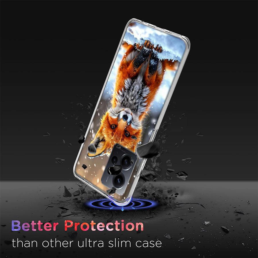 Red Fox Vulpes Phone Case For Redmi Note 14 15 Pro 5G 13 12 Pro Plus 11 11T 11E 11S 10 Pro 10S 9 9S Cover Cell Clear TPU Capa Co