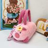 Adorable Capybara Plush Cartoon Handheld Purse Stylish Kids Crossbody Bag For 2024