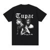 Rapper Tupac 2Pac Graphic T-Shirt Casual Short Sleeve T-Shirt Hip Hop Street Wear High Quality Fashionable Cotton T Shirt