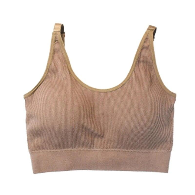 Женский регулируемый спортивный бюстгальтер для йоги на открытом воздухе, бесшовный дышащий топ с эффектом пуш-ап, майка для отдыха на открытом воздухе