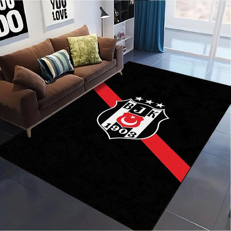 Beşiktaş Logo Carpet Rug for Living Room Bedroom Home Sofa Decoration,Kids play Non-slip Floor Mat