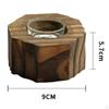 Деревянный подсвечник Tealight Подсвечник Стол Камин Подарок Северный Пастораль Восьмиугольный