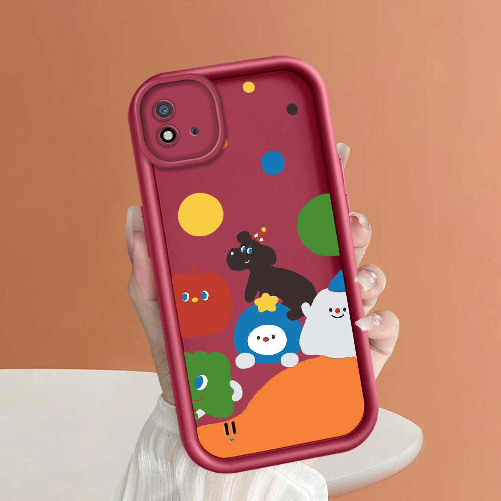 Мягкий силиконовый квадратный чехол с рисунком лестницы для телефона, полное покрытие, противоударный защитный резиновый чехол для камеры для OPPO Realme